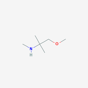 molecular formula C6H15NO B1342448 1-Methoxy-N,2-dimethylpropan-2-amine CAS No. 1177316-77-6