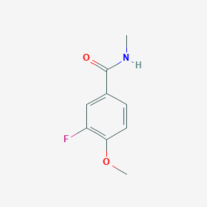 molecular formula C9H10FNO2 B1342455 3-fluoro-4-methoxy-N-methylbenzamide CAS No. 633317-76-7