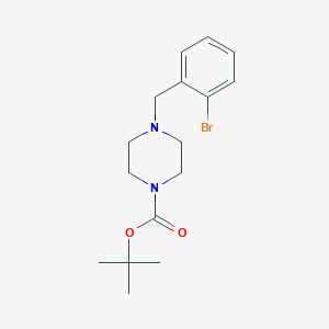molecular formula C16H23BrN2O2 B1342459 叔丁基 4-(2-溴苄基)哌嗪-1-羧酸盐 CAS No. 460094-85-3