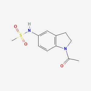 molecular formula C11H14N2O3S B1342460 N-(1-acetylindolin-5-yl)methanesulfonamide 