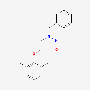 molecular formula C17H20N2O2 B13424622 N-[2-(2,6-Dimethylphenoxy)ethyl]-N-nitrosobenzenemethanamine 