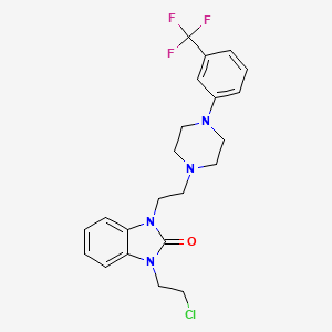 molecular formula C22H24ClF3N4O B13424661 N-Chloroethyl Flibanserin 