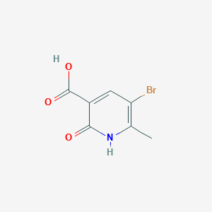 molecular formula C7H6BrNO3 B1342473 5-溴-2-羟基-6-甲基烟酸 CAS No. 503437-35-2