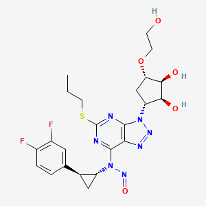 molecular formula C23H27F2N7O5S B13424751 N-Nitroso Ticagrelor CAS No. 2476859-55-7