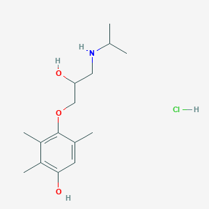 molecular formula C15H26ClNO3 B13424754 Desacetyl Metipranolol Hydrochloride 