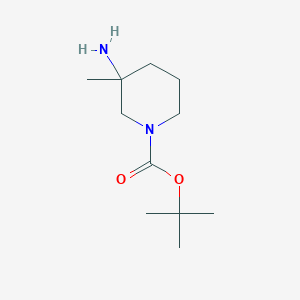 molecular formula C11H22N2O2 B1342477 Tert-butyl 3-amino-3-methylpiperidine-1-carboxylate CAS No. 1158759-06-8