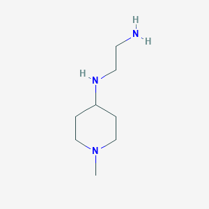 molecular formula C8H19N3 B1342478 N1-(1-Methylpiperidin-4-yl)ethane-1,2-diamine CAS No. 766545-03-3