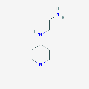molecular formula C8H19N3 B1342478 N'-(1-methylpiperidin-4-yl)ethane-1,2-diamine CAS No. 766545-03-3
