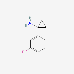 molecular formula C9H10FN B1342483 1-(3-氟苯基)环丙-1-胺 CAS No. 764647-70-3