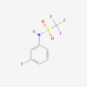 molecular formula C7H5F4NO2S B13424890 1,1,1-trifluoro-N-(3-fluorophenyl)methanesulfonamide CAS No. 23384-01-2