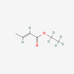 molecular formula C6H10O2 B13424893 Ethyl-d5 Crotonate 