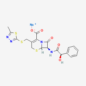molecular formula C19H17N4NaO5S3 B13424905 Ky 087 sodium CAS No. 30034-02-7