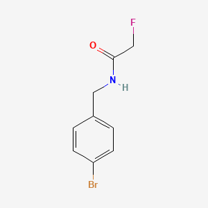 molecular formula C9H9BrFNO B13424920 Acetamide, N-(p-bromobenzyl)-2-fluoro- CAS No. 24312-44-5