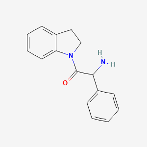 molecular formula C16H16N2O B1342495 [2-(2,3-Dihydro-1H-indol-1-yl)-2-oxo-1-phenylethyl]amine CAS No. 1093414-20-0