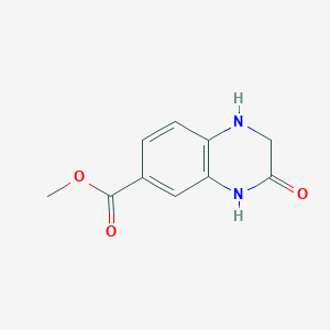 molecular formula C10H10N2O3 B1342496 Methyl 3-oxo-1,2,3,4-tetrahydroquinoxaline-6-carboxylate CAS No. 671820-52-3