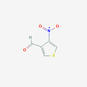 molecular formula C5H3NO3S B13424985 4-Nitrothiophene-3-carbaldehyde 