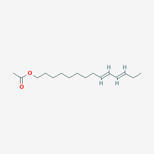 molecular formula C16H28O2 B013425 (E,E)-Tetradeca-9,11-dienyl acetate CAS No. 54664-98-1