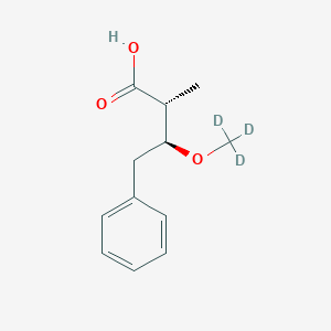 molecular formula C12H16O3 B13425012 Erythro-2-methyl-3(Methoxy-d3)-4-phenylbutyric Acid 