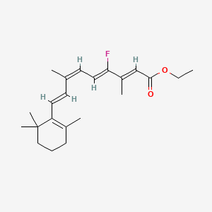 molecular formula C22H31FO2 B13425070 Ethyl 12-fluororetinoate CAS No. 3887-00-1
