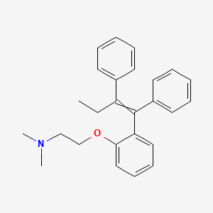 molecular formula C26H29NO B13425095 2-[2-[(EZ)-1,2-Diphenylbut-1-enyl]phenoxy]-N,N-dimethylethanamine 