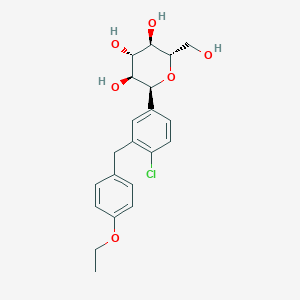molecular formula C21H25ClO6 B13425129 Ent-alpha-C Dapagliflozin (Dapagliflozin Impurity) 