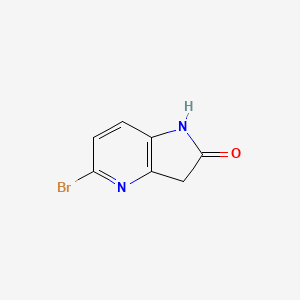 molecular formula C7H5BrN2O B1342513 5-Bromo-1,3-dihydro-2H-pyrrolo[3,2-B]pyridin-2-one CAS No. 887571-01-9