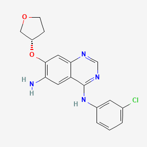molecular formula C18H17ClN4O2 B13425168 Desfluoro-N-des(4-dimethylamino-2-en-1-oxo)butyl Afatinib 