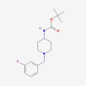 molecular formula C17H25FN2O2 B1342517 tert-Butyl 1-(3-fluorobenzyl)piperidin-4-ylcarbamate CAS No. 779339-10-5
