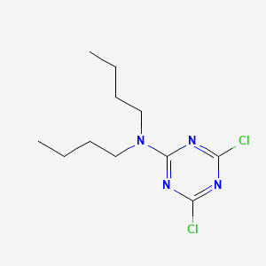 molecular formula C11H18Cl2N4 B13425174 N,N-Dibutyl-4,6-dichloro-1,3,5-triazin-2-amine CAS No. 39200-53-8