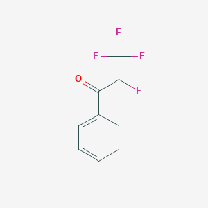 molecular formula C9H6F4O B13425232 2,3,3,3-Tetrafluoro-1-phenylpropan-1-one CAS No. 2267-65-4