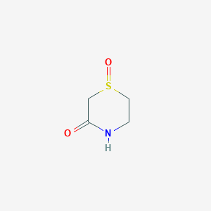 molecular formula C4H7NO2S B1342525 3-Thiomorpholinone, 1-oxide CAS No. 88620-29-5