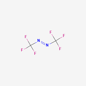 molecular formula C2F6N2 B13425256 Diazene, bis(trifluoromethyl)- CAS No. 372-63-4