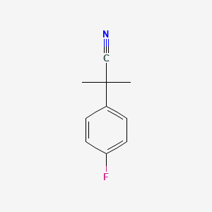 molecular formula C10H10FN B1342528 2-(4-Fluorophenyl)-2-methylpropanenitrile CAS No. 93748-09-5