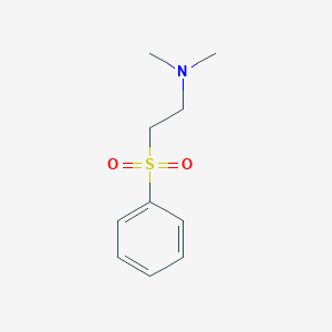molecular formula C10H15NO2S B13425292 N,N-dimethyl-2-(phenylsulfonyl)ethanamine CAS No. 3405-93-4