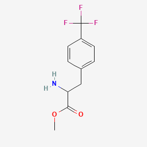 B1342530 Methyl 2-amino-3-(4-(trifluoromethyl)phenyl)propanoate CAS No. 129941-39-5