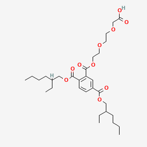 molecular formula C31H48O10 B13425303 2-(2-(2-((2,5-Blois(((2-ethylhexyl)oxy)carbonyl)benzoyl)oxy)ethoxy)ethoxy)acetic Acid 