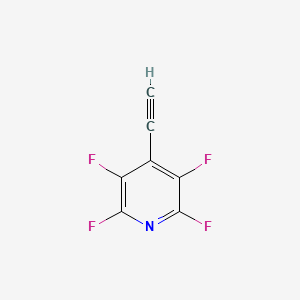 molecular formula C7HF4N B13425344 4-Ethynyl-2,3,5,6-tetrafluoropyridine 