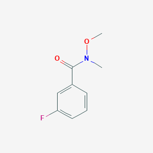 molecular formula C9H10FNO2 B1342535 3-Fluoro-N-methoxy-N-methylbenzamide CAS No. 226260-01-1
