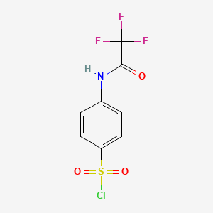 molecular formula C8H5ClF3NO3S B1342538 4-(2,2,2-Trifluoroacetamido)benzene-1-sulfonyl chloride CAS No. 31143-71-2