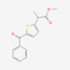 molecular formula C15H14O3S B13425385 Tiaprofenic Acid Methyl Ester 