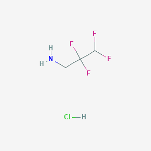 molecular formula C3H6ClF4N B1342544 2,2,3,3-Tetrafluoropropan-1-amine hydrochloride CAS No. 663-65-0