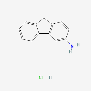 molecular formula C13H12ClN B1342550 9H-fluoren-3-amine hydrochloride 