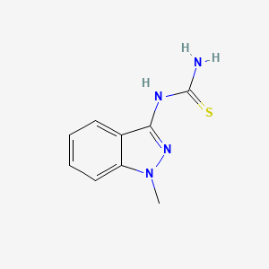 molecular formula C9H10N4S B13425522 N-(1-Methyl-1H-indaZol-3-yl)thiourea 