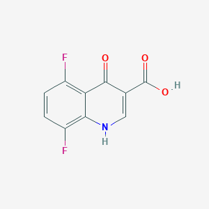 molecular formula C10H5F2NO3 B1342554 5,8-二氟-4-羟基喹啉-3-羧酸 CAS No. 223690-44-6