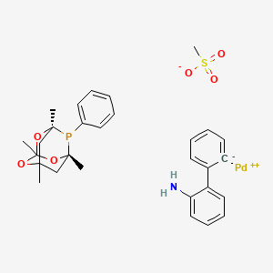 molecular formula C29H34NO6PPdS B13425564 meCgPPh Pd G3 