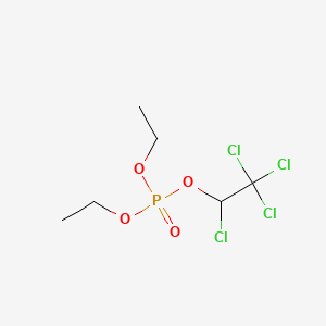 molecular formula C6H11Cl4O4P B13425593 Diethyl 1,2,2,2-tetrachloroethyl phosphate CAS No. 3957-63-9