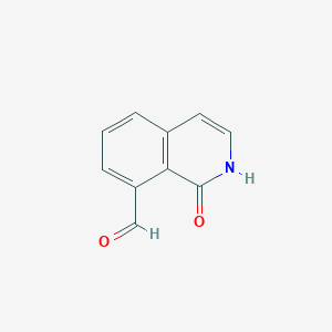 molecular formula C10H7NO2 B1342561 1,2-Dihydro-1-oxoisoquinoline-8-carbaldehyde CAS No. 1374652-67-1