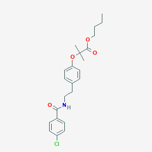 molecular formula C23H28ClNO4 B13425661 Bezafibrate Butyl Ester 