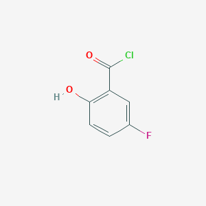 molecular formula C7H4ClFO2 B13425690 5-Fluoro-2-hydroxybenzoyl chloride CAS No. 2728-74-7