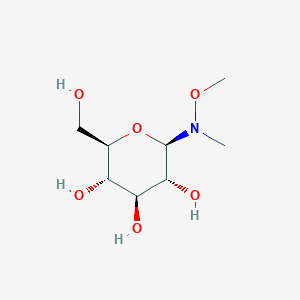 molecular formula C8H17NO6 B13425720 N-Methoxy-N-methyl-beta-D-glucopyranosylamine 